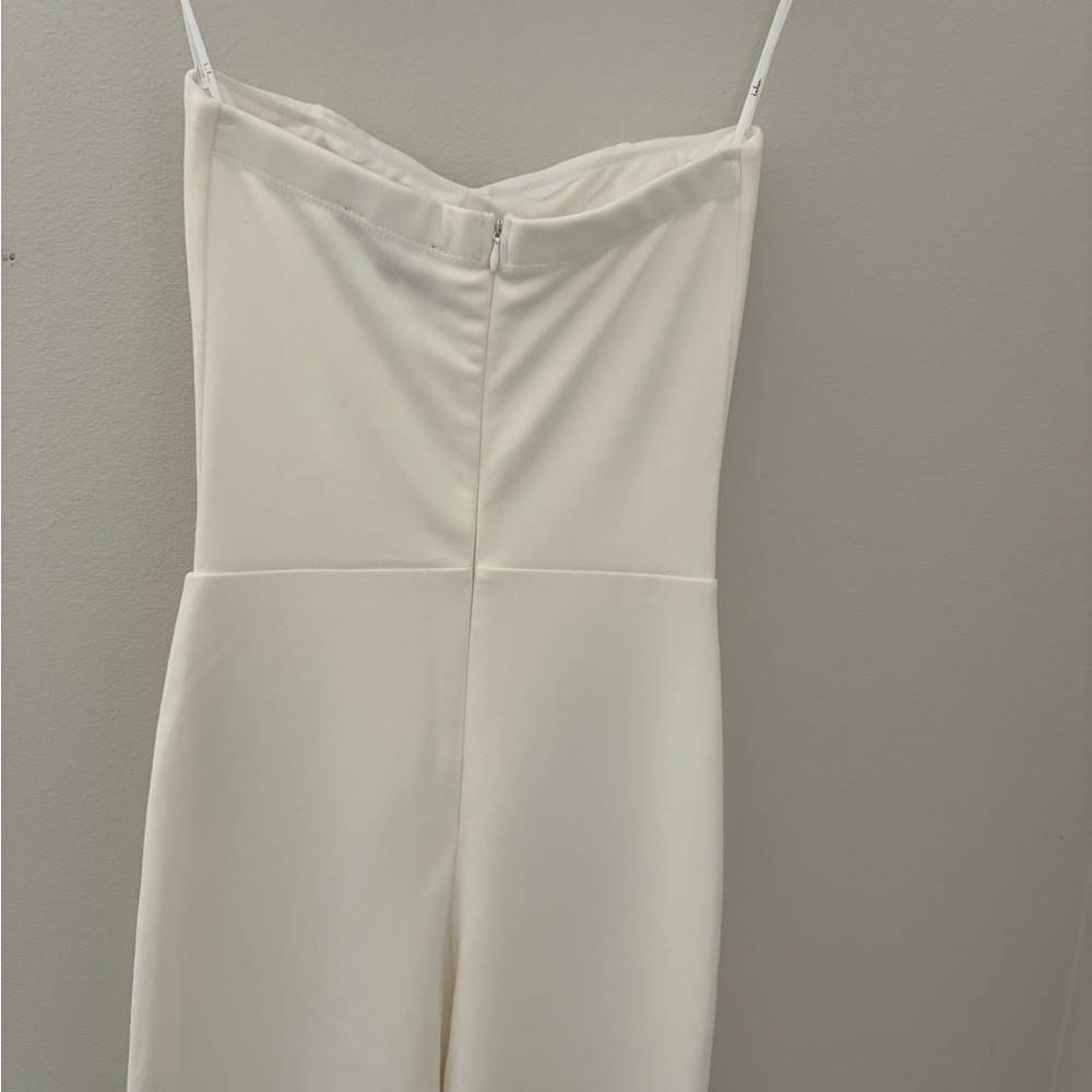 Lulu's Chic White Strapless Jumpsuit - Picture 5 of 7